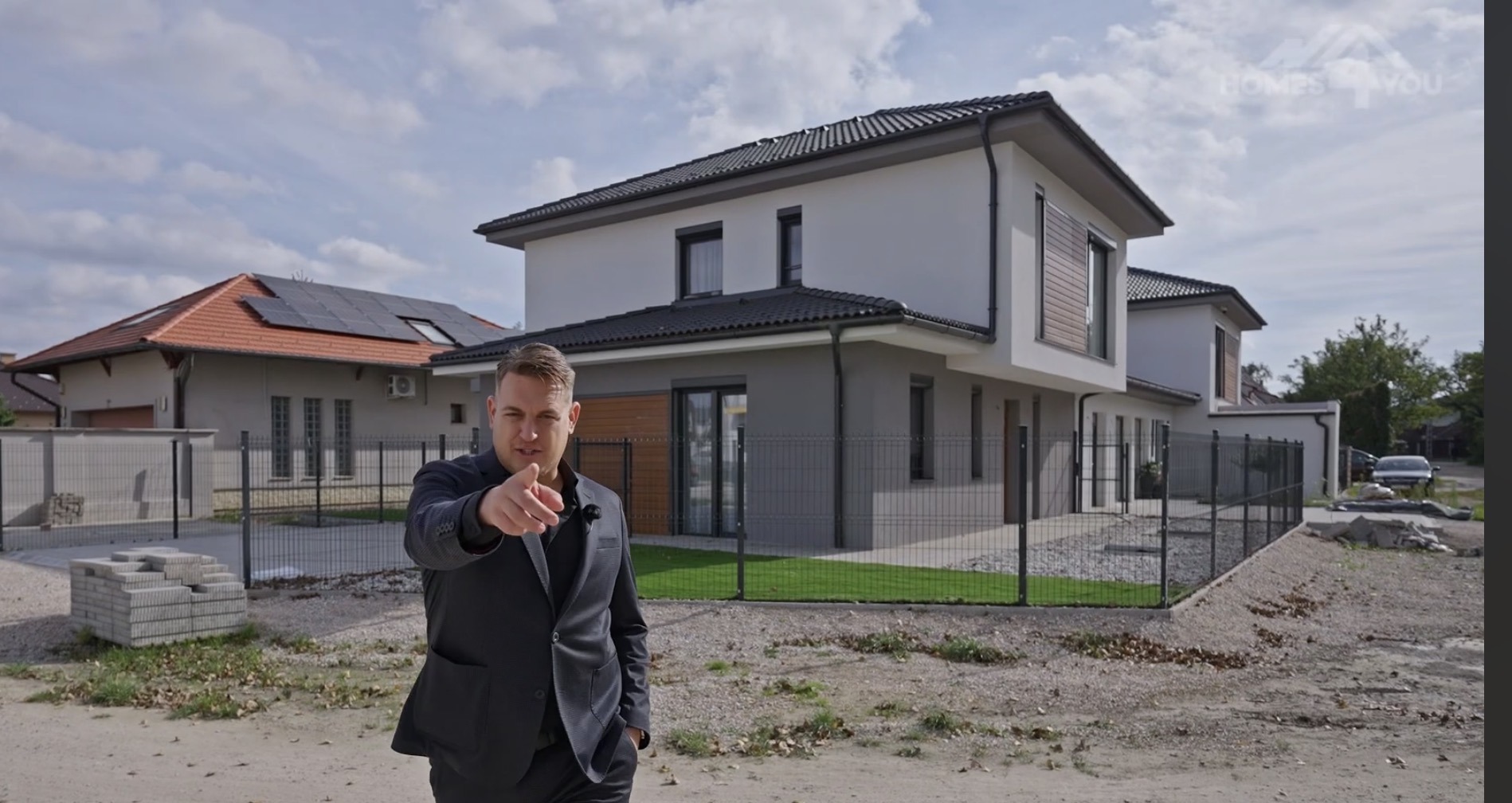 Egy családi ház külső bemutatása